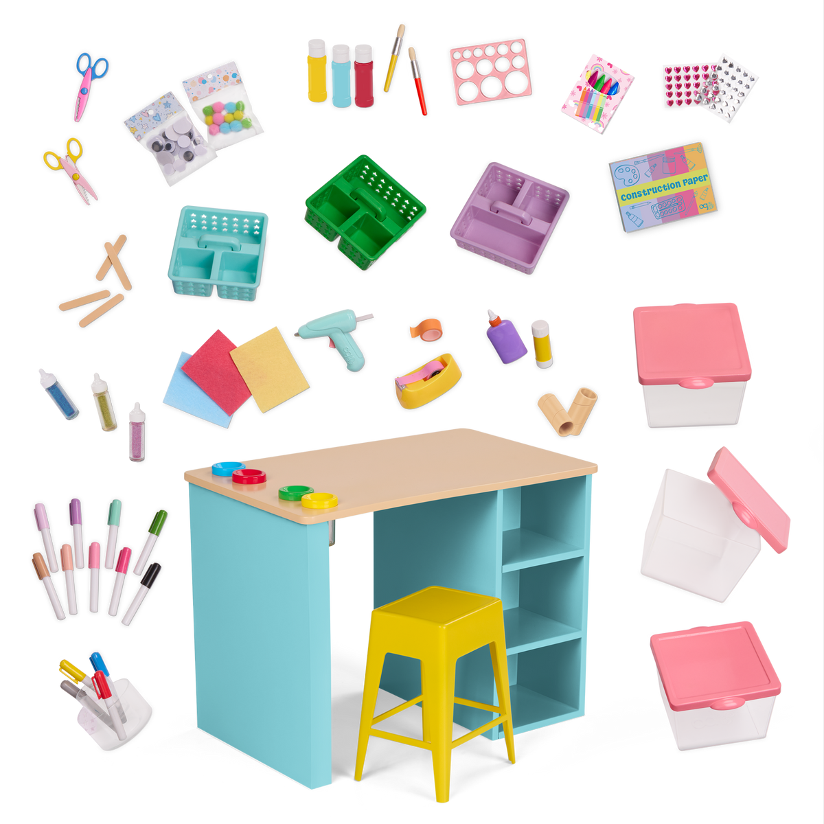 Doll Art Activity Table