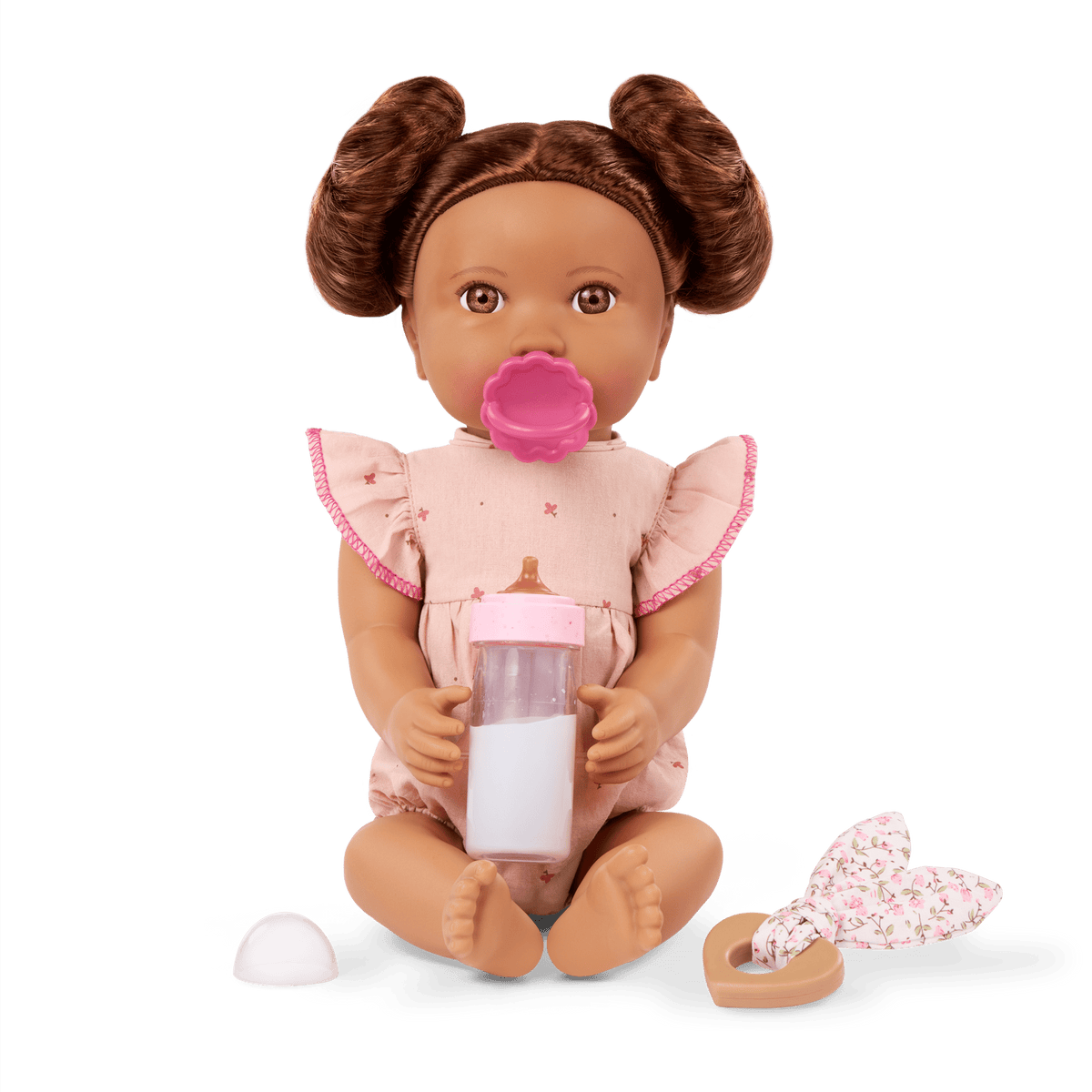 Brunette Doll Bottle Set