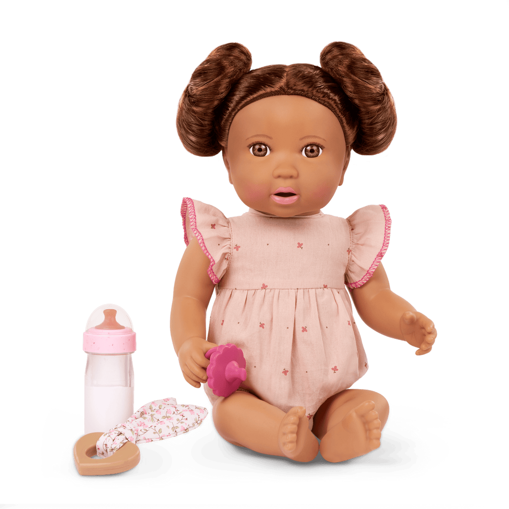 Brunette Doll Bottle Set
